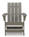 Visola Outdoor Adirondack Chair Set with End Table - CasaBella Furniture (San Antonio, TX)