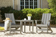 Visola Outdoor Adirondack Chair Set with End Table - CasaBella Furniture (San Antonio, TX)