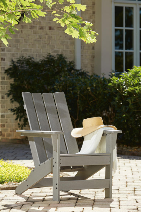 Visola Outdoor Adirondack Chair Set with End Table - CasaBella Furniture (San Antonio, TX)