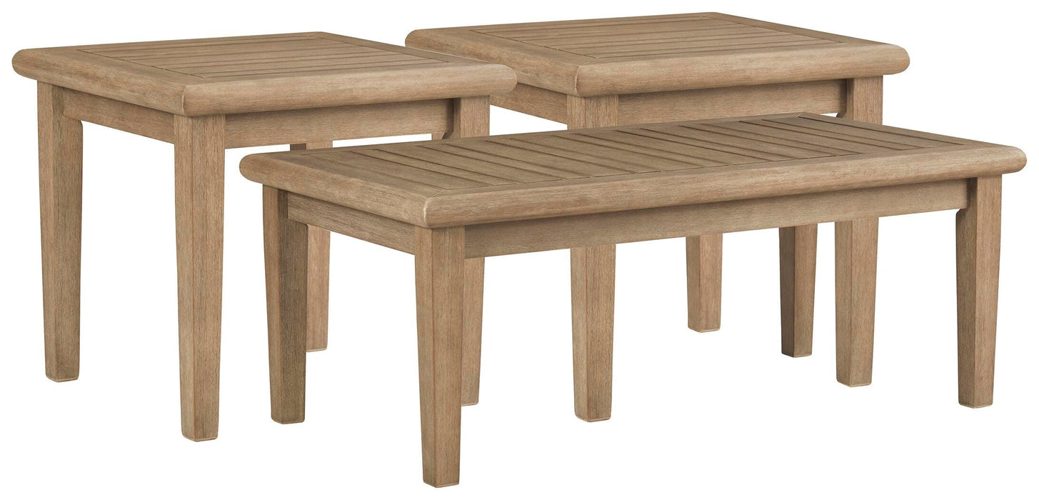 Gerianne Outdoor Occasional Table Set - CasaBella Furniture (San Antonio, TX)