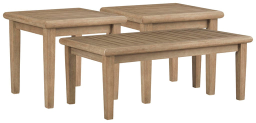 Gerianne Outdoor Occasional Table Set - CasaBella Furniture (San Antonio, TX)
