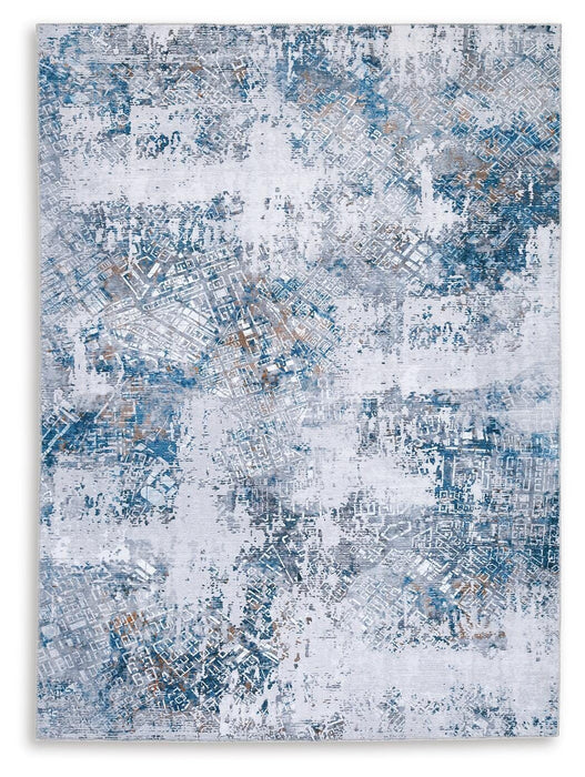 Garyard 5' x 7' Washable Rug - CasaBella Furniture (San Antonio, TX)