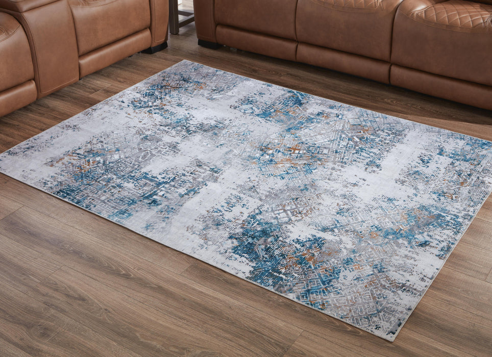 Garyard 5' x 7' Washable Rug - CasaBella Furniture (San Antonio, TX)