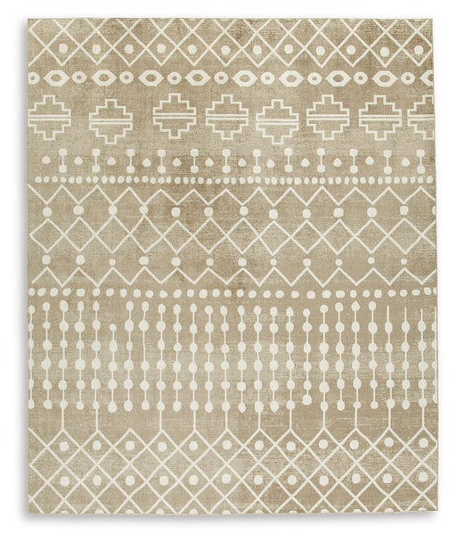 Bunchly 7'10" x 10'3" Washable Rug - CasaBella Furniture (San Antonio, TX)