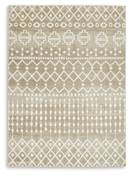 Bunchly 4'11" x 7'2" Washable Rug - CasaBella Furniture (San Antonio, TX)