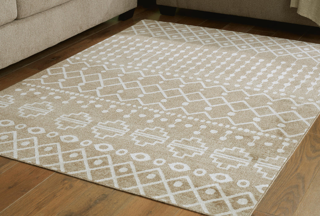 Bunchly 4'11" x 7'2" Washable Rug - CasaBella Furniture (San Antonio, TX)