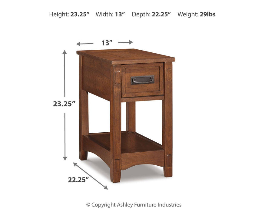Breegin Chairside End Table - CasaBella Furniture (San Antonio, TX)