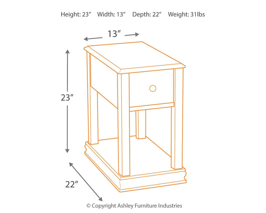 Breegin Chairside End Table - CasaBella Furniture (San Antonio, TX)