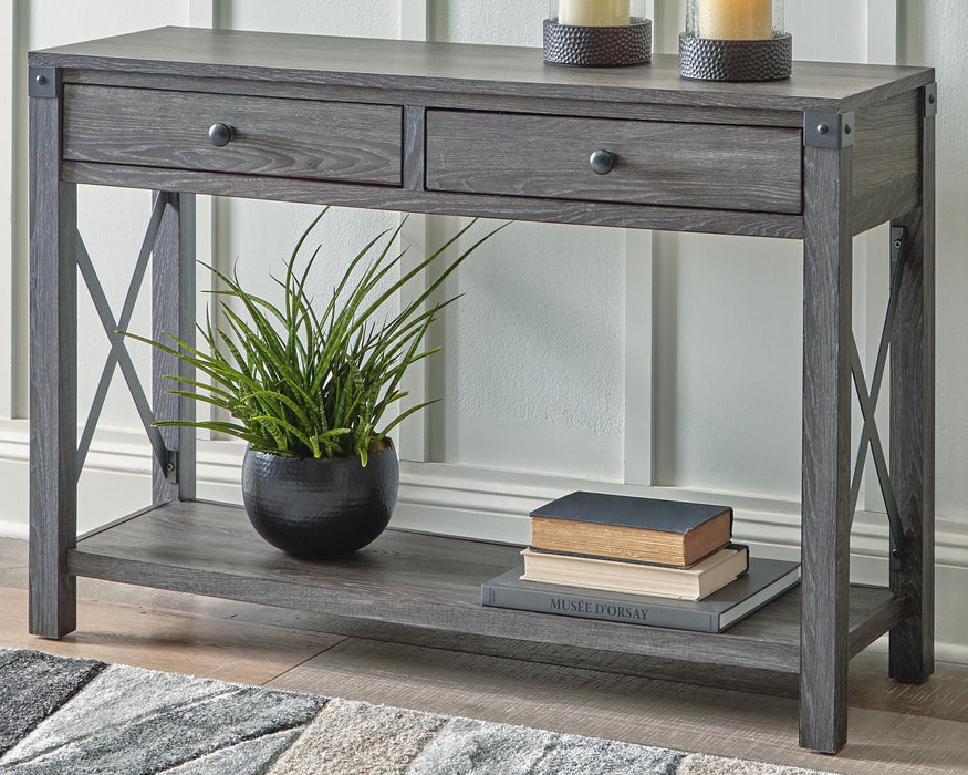 Freedan Sofa/Console Table - CasaBella Furniture (San Antonio, TX)