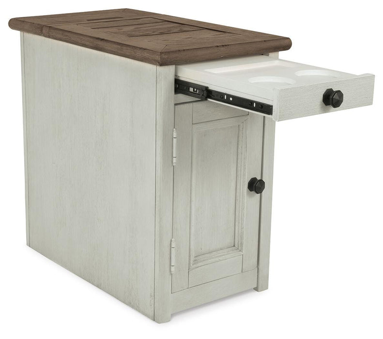 Bolanburg Chairside End Table with USB Ports & Outlets - CasaBella Furniture (San Antonio, TX)