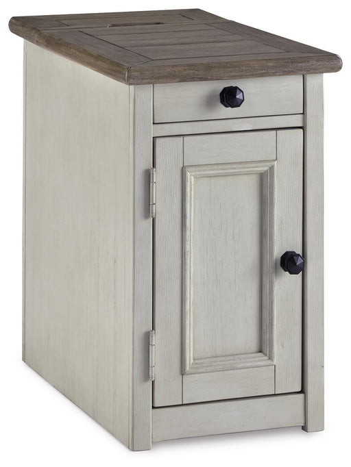 Bolanburg Chairside End Table with USB Ports & Outlets - CasaBella Furniture (San Antonio, TX)