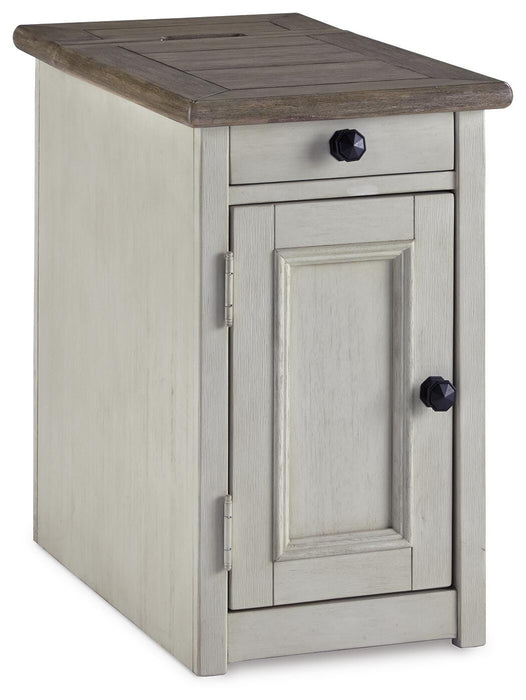 Bolanburg Chairside End Table with USB Ports & Outlets - CasaBella Furniture (San Antonio, TX)