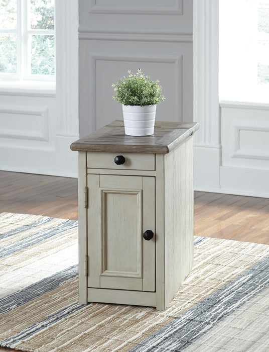 Bolanburg Chairside End Table with USB Ports & Outlets - CasaBella Furniture (San Antonio, TX)