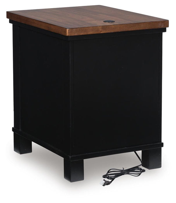 Wildenauer Chairside End Table - CasaBella Furniture (San Antonio, TX)