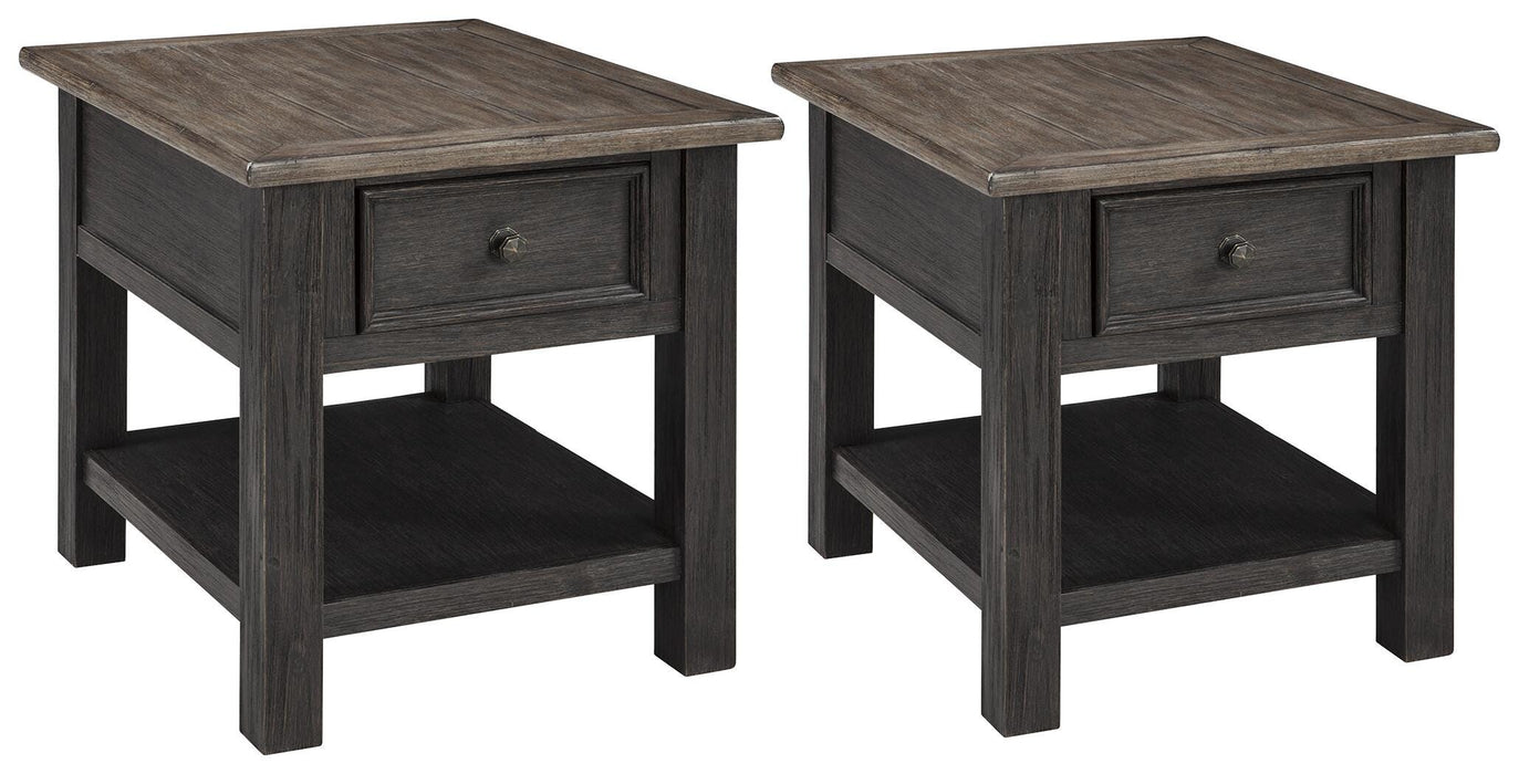 Tyler Creek End Table Set - CasaBella Furniture (San Antonio, TX)
