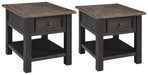 Tyler Creek End Table Set - CasaBella Furniture (San Antonio, TX)