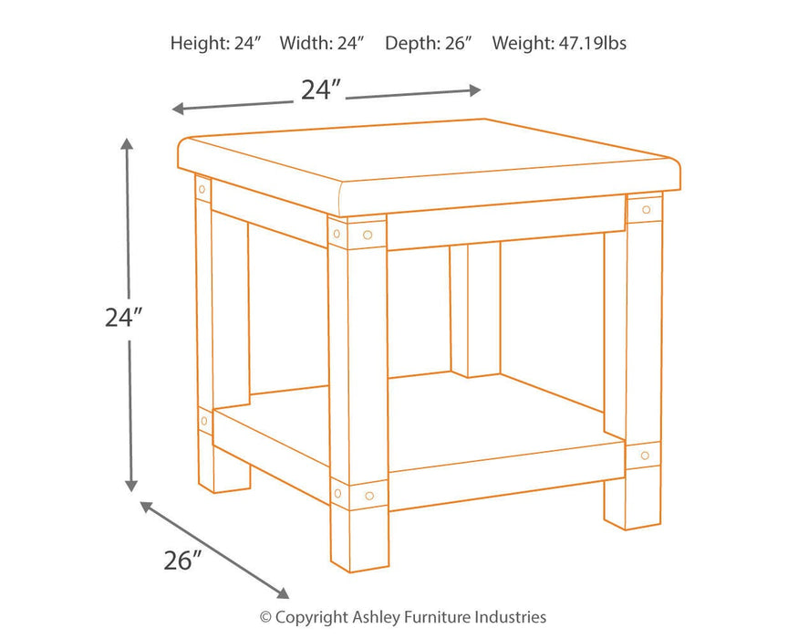 Carynhurst End Table - CasaBella Furniture (San Antonio, TX)