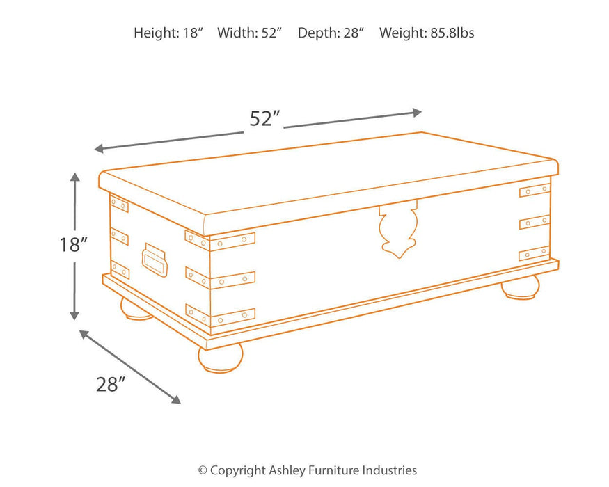Carynhurst Coffee Table with Lift Top - CasaBella Furniture (San Antonio, TX)