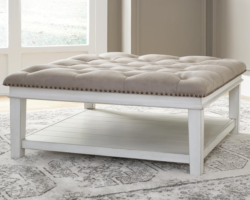 Kanwyn Upholstered Ottoman Coffee Table - CasaBella Furniture (San Antonio, TX)