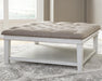 Kanwyn Upholstered Ottoman Coffee Table - CasaBella Furniture (San Antonio, TX)
