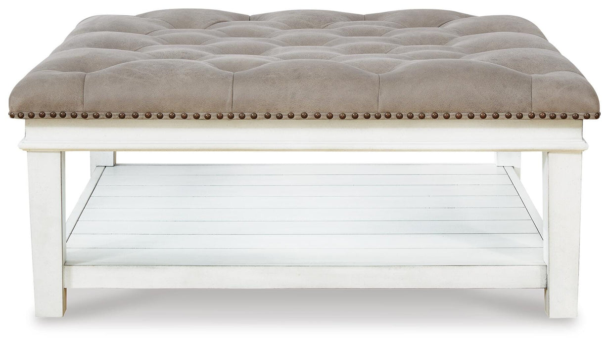 Kanwyn Upholstered Ottoman Coffee Table - CasaBella Furniture (San Antonio, TX)