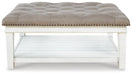 Kanwyn Upholstered Ottoman Coffee Table - CasaBella Furniture (San Antonio, TX)