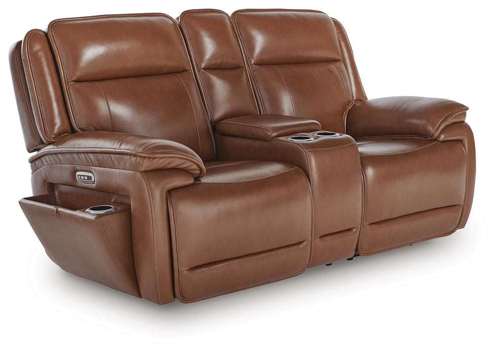 Healy Pier Power Reclining Loveseat with Console - CasaBella Furniture (San Antonio, TX)