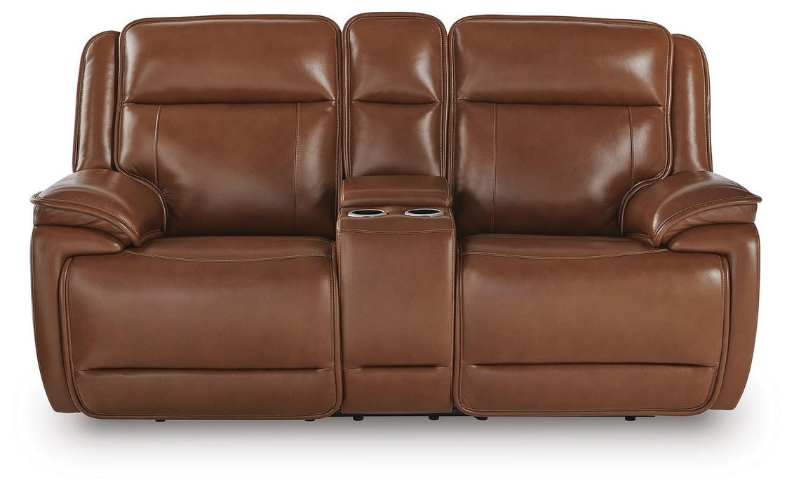 Healy Pier Power Reclining Loveseat with Console - CasaBella Furniture (San Antonio, TX)