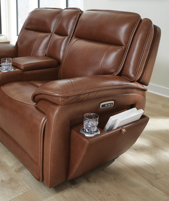 Healy Pier Power Reclining Loveseat with Console - CasaBella Furniture (San Antonio, TX)