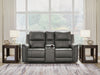 Bleckley Power Reclining Loveseat with Console - CasaBella Furniture (San Antonio, TX)
