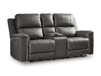 Bleckley Power Reclining Loveseat with Console - CasaBella Furniture (San Antonio, TX)
