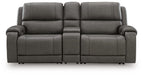 5Z - Pittson Power Reclining Sectional Loveseat with Console - CasaBella Furniture (San Antonio, TX)