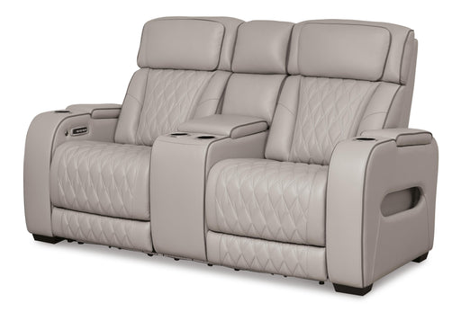 Boyington Power Reclining Loveseat with Console - CasaBella Furniture (San Antonio, TX)