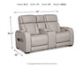 Boyington Power Reclining Loveseat with Console - CasaBella Furniture (San Antonio, TX)