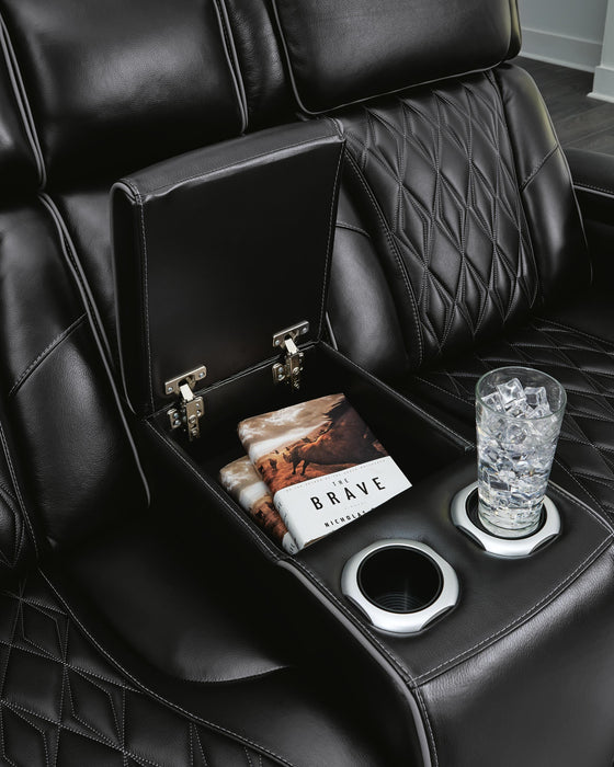 Boyington Power Reclining Loveseat with Console - CasaBella Furniture (San Antonio, TX)