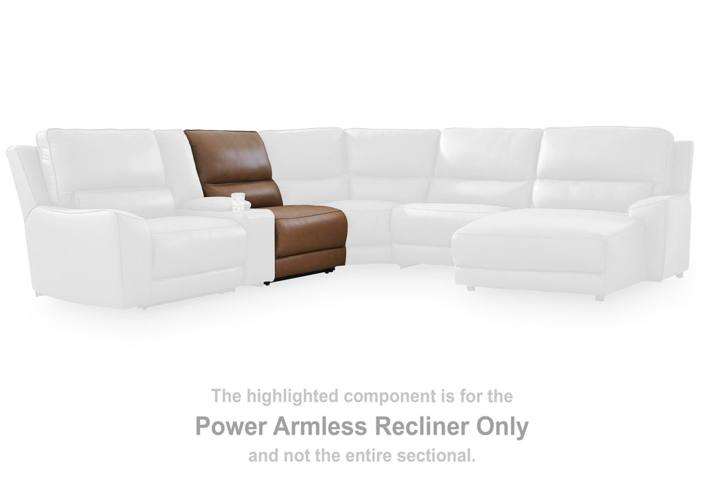 DeepWakes Reclining Sectional with Storage Console - CasaBella Furniture (San Antonio, TX)