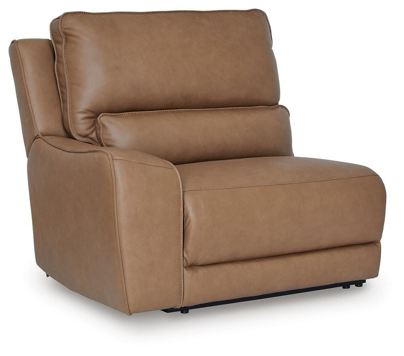 DeepWakes Reclining Sectional with Storage Console - CasaBella Furniture (San Antonio, TX)