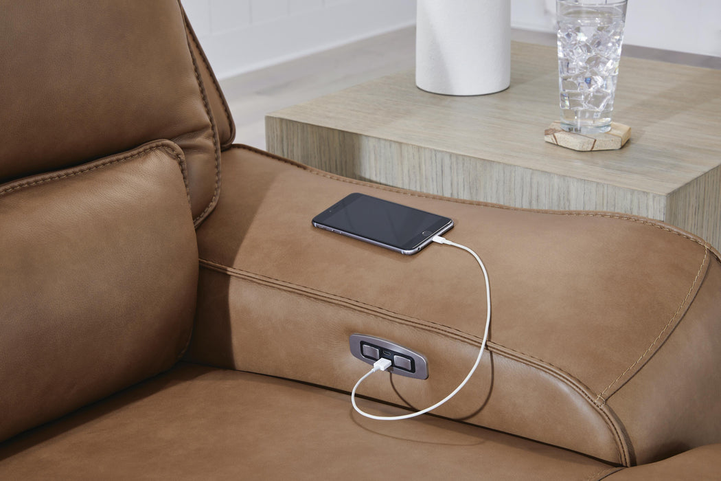 DeepWakes Power Reclining Sectional with Chaise - CasaBella Furniture (San Antonio, TX)