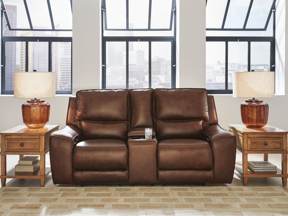 DeepWakes Power Reclining Loveseat with Console - CasaBella Furniture (San Antonio, TX)