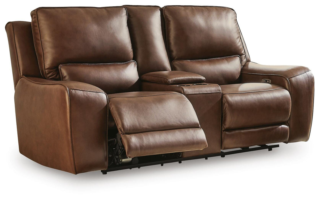 DeepWakes Power Reclining Loveseat with Console - CasaBella Furniture (San Antonio, TX)