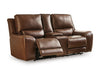 DeepWakes Power Reclining Loveseat with Console - CasaBella Furniture (San Antonio, TX)