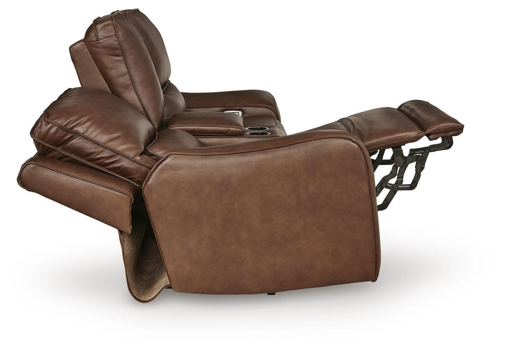 DeepWakes Power Reclining Loveseat with Console - CasaBella Furniture (San Antonio, TX)