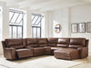 DeepWakes Power Reclining Sectional with Chaise - CasaBella Furniture (San Antonio, TX)