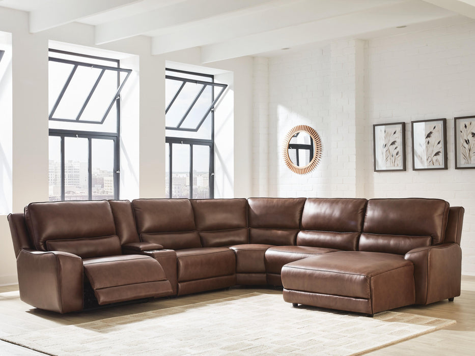 DeepWakes Power Reclining Sectional with Chaise - CasaBella Furniture (San Antonio, TX)