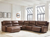 DeepWakes Power Reclining Sectional with Chaise - CasaBella Furniture (San Antonio, TX)