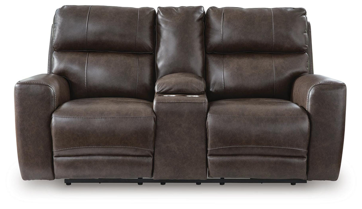 Crossplex Power Reclining Loveseat with Console - CasaBella Furniture (San Antonio, TX)