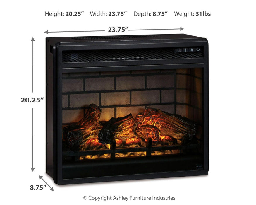 Entertainment Accessories Electric Infrared Fireplace Insert - CasaBella Furniture (San Antonio, TX)