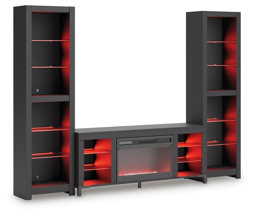 Cayberry Entertainment Center with Electric Fireplace - CasaBella Furniture (San Antonio, TX)