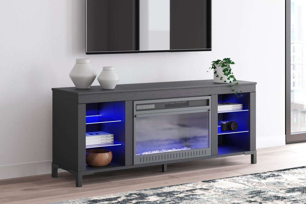 Cayberry 60" TV Stand with Electric Fireplace - CasaBella Furniture (San Antonio, TX)