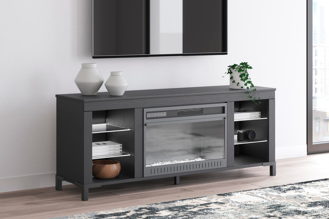 Cayberry 60" TV Stand with Electric Fireplace - CasaBella Furniture (San Antonio, TX)